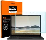spigen tempered glass screen protector for surface laptop 4/3 (13.5 inch) - premium quality with 9h hardness logo