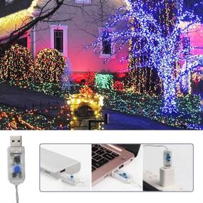 img 2 attached to ASmile 200 LED String Light Christmas Light: Remote Control, 8 Modes, Twinkling 🎄 Lights, Waterproof Fairy Light for Patio, Home, Garden, Indoor Outdoor Decor (Red) - 72.2ft