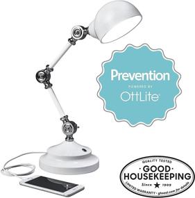 img 2 attached to 💡 OttLite LED Pharmacy Desk Lamp with USB Charging - Backed by The Good Housekeeping Seal - Promotes Prevention