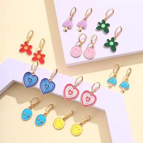 img 1 attached to 🦋 Vibrant Butterfly Earrings: Hypoallergenic & Aesthetic Girls' Jewelry