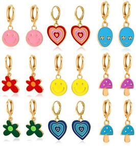 img 4 attached to 🦋 Vibrant Butterfly Earrings: Hypoallergenic & Aesthetic Girls' Jewelry