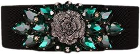 img 3 attached to 🌸 Dorchid Crystal Ornament Waistband: Stylish Cummerbunds for Women - Enhancing Your Belt Accessories