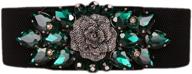 🌸 dorchid crystal ornament waistband: stylish cummerbunds for women - enhancing your belt accessories logo