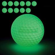 🏌️ vinbee 12 pack luminous night golf balls: bright glow in the dark, ideal for tournament play, long-lasting fluorescent golf balls, no led inside логотип