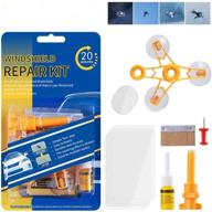 🔧 gevo windshield crack repair: advanced diy glass repair kit with pressure syringes for car windshield chips, scratch, and long line cracks (up to 0.98 feet length) logo