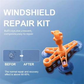 img 3 attached to 🔧 GEVO Windshield Crack Repair: Advanced DIY Glass Repair Kit with Pressure Syringes for Car Windshield Chips, Scratch, and Long line Cracks (Up to 0.98 Feet Length)