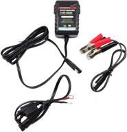 intelligent auto battery charger: monitoring, maintaining, trickle charging, float storage - ideal for motorcycles, cars, atvs, marine, power sports logo