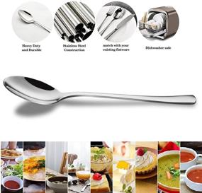 img 2 attached to ☕ Demitasse Espresso Spoons, 12-Piece Set of Mini Coffee Tiny Stainless Steel Spoons for Bistro, Dessert, Tea, Appetizer - 4.7 Inches