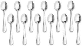 img 4 attached to ☕ Demitasse Espresso Spoons, 12-Piece Set of Mini Coffee Tiny Stainless Steel Spoons for Bistro, Dessert, Tea, Appetizer - 4.7 Inches