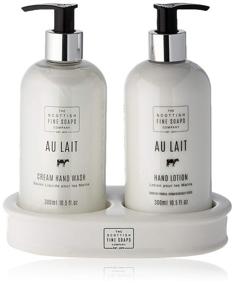 img 3 attached to 👐 Premium Au Lait Hand Care Set 300 ml - Double Pack for Ultimate Hydration