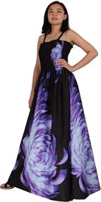 img 1 attached to 👗 MayriDress Maxi Dress Plus Size Clothing: Black Ball Gala Party Sundress Evening Long Floral Women's Outfit