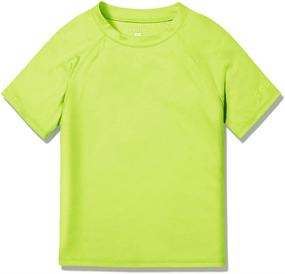 img 4 attached to 👶 TSLA Youth Kids UPF 50+ Short Sleeve Aqua Water Swimsuit Top for UV/SPF Protection & Surfing Activities