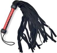 genuine black leather flogger handle logo