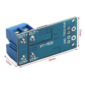 img 2 attached to 🔧 DROK 200203 DC 5-36V 400W Двойной Модуль Управления МОП-транзисторами: Управление скоростью постоянного тока с помощью высокоскоростного ШИМ-переключения.