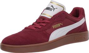 img 4 attached to PUMA Mens Astro Sneaker Cordovan White Teamgold Men's Shoes