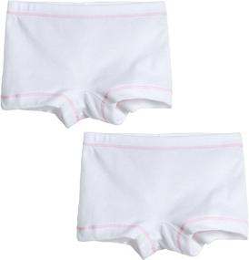 img 2 attached to 🩲 City Threads Girls' Boyshorts Underwear Bloomers - 2-Pack, Playful and Comfortable, Made in USA