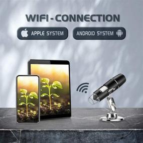 img 3 attached to 🔬 Handheld Portable Mini WiFi USB Microscope Camera 1X-1000X with 1080P Resolution & 8 LED Lights - Wireless Compatible with iPhone/iPad/Smartphone/Tablet/PC