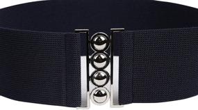img 3 attached to 👗 Modeway Women's Accessories: Elastic Stretch Fashion Waistband Belts