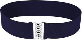 img 4 attached to 👗 Modeway Women's Accessories: Elastic Stretch Fashion Waistband Belts