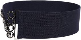 img 2 attached to 👗 Modeway Women's Accessories: Elastic Stretch Fashion Waistband Belts