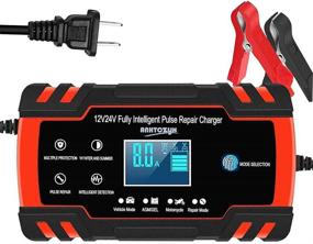 img 4 attached to ⚡️ High-Performance Atingsh Car Battery Charger: 12V 8Amp/24V 4Amp Smart Maintainer for Trucks, Motorcycles, Boats, RVs, Lawn Mowers, SUVs, and ATVs