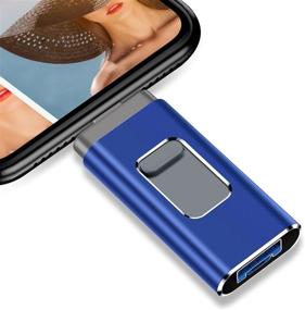 img 4 attached to 💾 Phone Flash Drives 1000GB - Expandable Memory Storage Drive for Mobile & Computers - Blue 1000GB