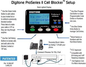 img 1 attached to 📞 Усовершенствованный телефон с функцией блокировки звонков Digitone ProSeries II - автоматически блокирует множество заблокированных имен и номеров с просторным подсвечиваемым дисплеем.