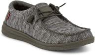 stylish levis casual slip-on shoes for men in olive black: comfort meets fashion logo