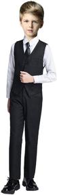 img 4 attached to 👔 Premium Fersumm Tuxedos Clothes: Stylish Toddler Dress Tie Pants Boys' Clothing and Suits & Sport Coats