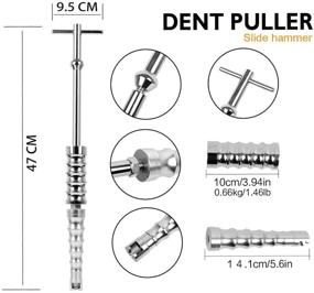 img 1 attached to 🔧 Набор инструментов для безкрасочного ремонта вмятин WHDZ 86 шт.: штанги, скользящий молоток, подниматель вмятин и набор мостовых тяг - с линейной платой LED - решение для удаления вмятин "Pop a Dent