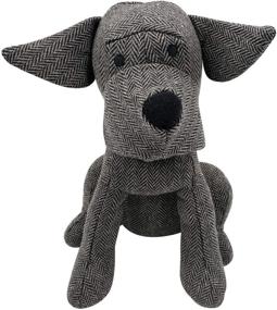 img 4 attached to 🐾 Dark Grey Dog Fabric Animal Door Stopper: Ideal Mom's Gift | Book Stopper, Wall Protector | Anti-Collision, Decorative Doorstop