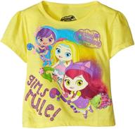 👚 charming nickelodeon girls' bubble sleeve t-shirt with charmers boxes group shot logo