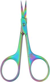 img 3 attached to ✂️ Multi Purpose Small Manicure Scissors - Cuticle Scissors for Eyebrows, Eyelashes, and Mustache