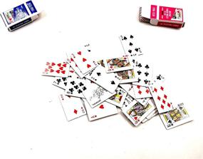 img 2 attached to 🃏 Miniature Dollhouse Furniture Accessories Games - Poker Playing Cards 1:12 Scale