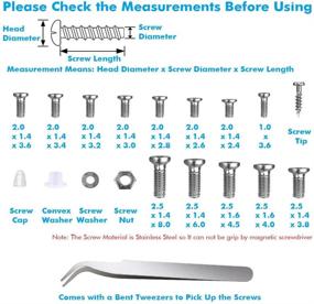 img 2 attached to 🔧 Selizo Eyeglass Repair Kit - Eye Glasses Screw Kit with 6Pcs Small Precision Eyeglass Screwdriver Set, Eye Glass Screws Assortment & Nose Pads for Glasses Repair