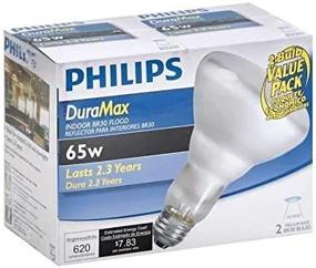 img 4 attached to 💡 PHILIPS 2-Pack 65 Watt Reflective Floodlight Bulbs