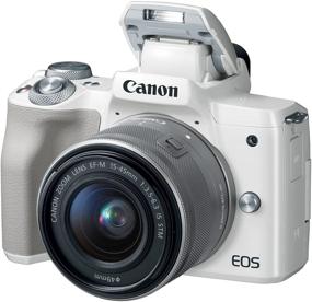 img 3 attached to White Canon EOS M50 Mirrorless Vlogging Camera Kit - EF-M 15-45mm Lens, 4K Video, Built-in Wi-Fi, NFC & Bluetooth Technology