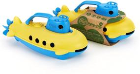 img 1 attached to Подводная лодка Green Toys - безопасное и устойчивое синее судно для малышей: без бисфенола А и фталатов, из переработанного материала, с вращающимся задним винтом