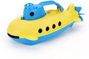 img 3 attached to Подводная лодка Green Toys - безопасное и устойчивое синее судно для малышей: без бисфенола А и фталатов, из переработанного материала, с вращающимся задним винтом