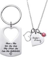 lparkin princess daughter keychain necklace logo