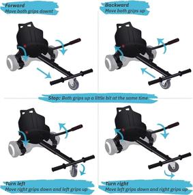 img 1 attached to 🛴 Upgrade Your Hoverboard Experience with DERSECO Hoverboard Seat Attachment and Hover Kart Accessories: Perfect for Adults and Kids, Compatible with 6.5", 8", and 10" Hoverboard Models