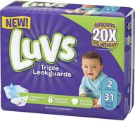 luvs triple leakguards diapers size 2 - 31 count: ultimate protection for your little one logo