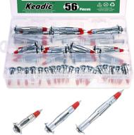 🔩 keadic 56pcs hollow anchor screws: versatile and reliable anchoring solution for all your projects logo