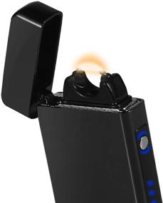 img 3 attached to 🔥 USB Rechargeable Windproof Electric Plasma Lighter - Big Arc Lighter Magic Flame (Black)