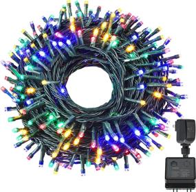 img 4 attached to 🎄 115Ft 300 LED UL Certified Multi Color Fairy Lights - Perfect for Xmas Tree, Wedding, Patio, Garden & Holiday Decoration