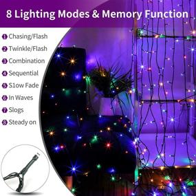 img 3 attached to 🎄 115Ft 300 LED UL Certified Multi Color Fairy Lights - Perfect for Xmas Tree, Wedding, Patio, Garden & Holiday Decoration