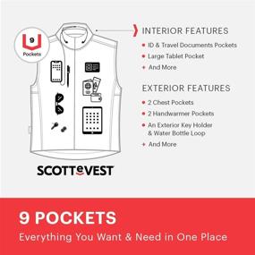 img 3 attached to SCOTTeVEST 101 Vest Mens Pockets Clothing