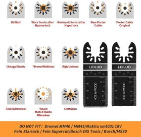 img 3 attached to 🔧 LEILUO 24 PC Multitool Blades for Wood Metal Plastics - Oscillating Saw Blades Compatible with DeWalt, Bosch, Milwaukee, Craftsman, Dremel, Rockwell, Fein, Porter-Cable, Chicago, Ridgid, Makita, Ryobi