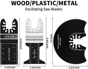 img 2 attached to 🔧 LEILUO 24 PC Multitool Blades for Wood Metal Plastics - Oscillating Saw Blades Compatible with DeWalt, Bosch, Milwaukee, Craftsman, Dremel, Rockwell, Fein, Porter-Cable, Chicago, Ridgid, Makita, Ryobi