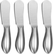 🧀 wonenice 4-piece stainless steel cheese and butter spreader knife set – perfect gifts for father's day, christmas, birthdays, parties, weddings, anniversaries, and thanksgiving day logo